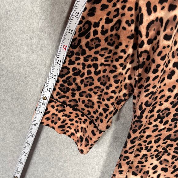 Soma Nightgown Sleep Shirt Womens Medium Animal Leopard Cotton Modal Soft‎ Thin - Picture 8 of 11